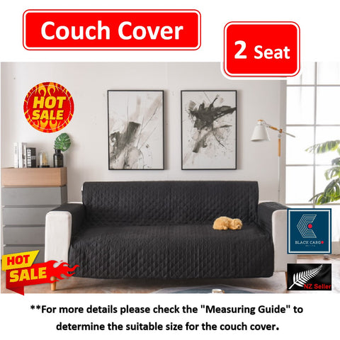 Couch Cover Black 2 Seaters