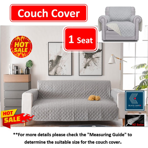 Couch Cover Grey 1 Seater