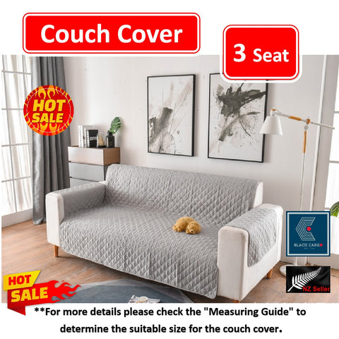 Couch Cover Grey 3 Seaters