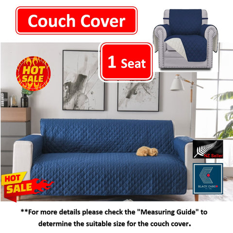 Couch Cover Navy 1 Seater