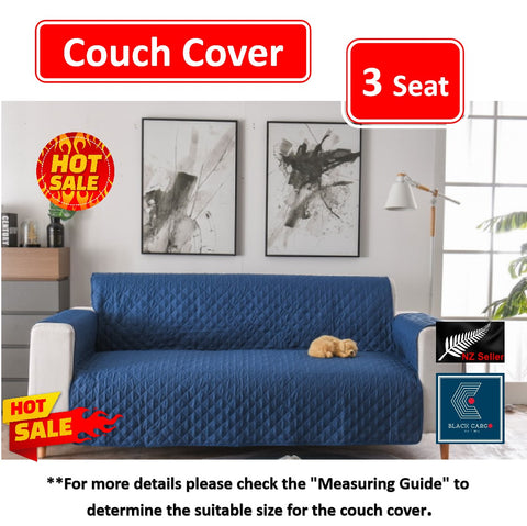 Couch Cover Navy 3 Seaters