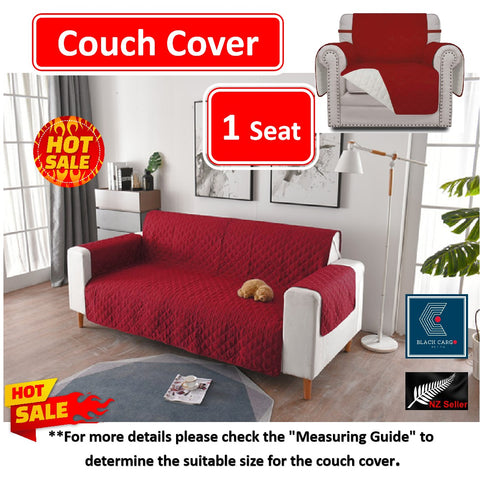 Couch Cover Red 1 Seater