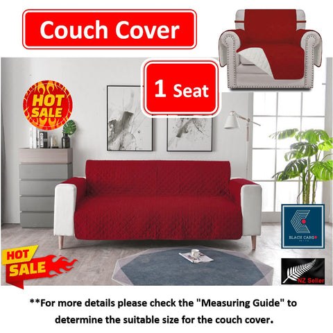 Couch Cover Red 1 Seater