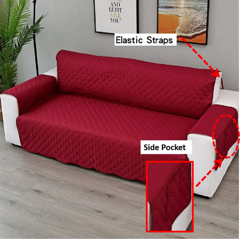 Couch Cover Red 1 Seater