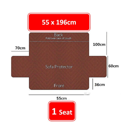 Couch Cover Red 1 Seater