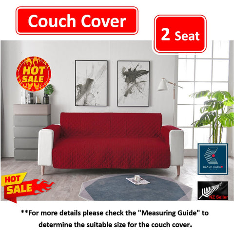 Couch Cover Red 2 Seaters