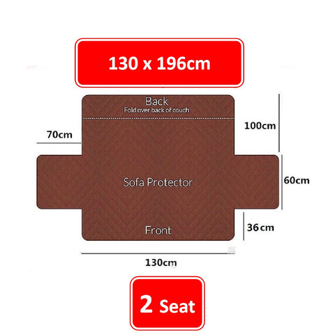 Couch Cover Red 2 Seaters