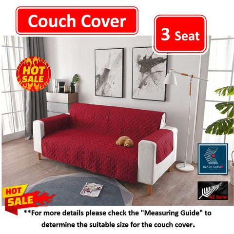 Couch Cover Red 3 Seaters