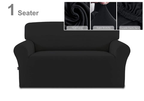 Couch Cover Black 1 Seater