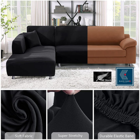 Couch Cover Black 1 Seater