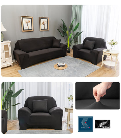 Couch Cover Black 2 Seaters