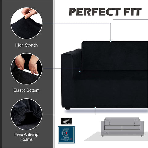 Couch Cover Black 1 Seater