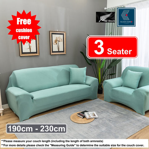 Couch Cover Green 3 Seaters