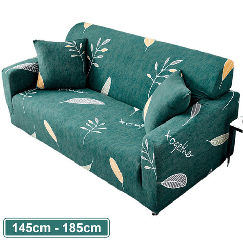 Couch Cover Green Leaf 2 Seater