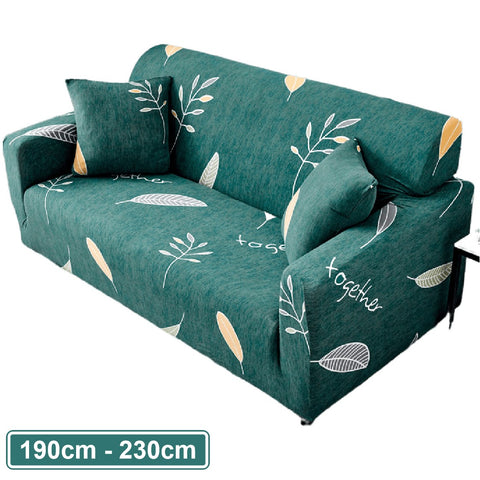 Couch Cover Green Leaf 3 Seater