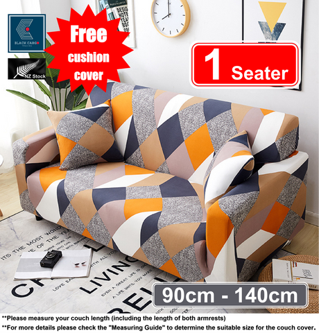 Couch Cover Colorful Rhombus 1 Seater