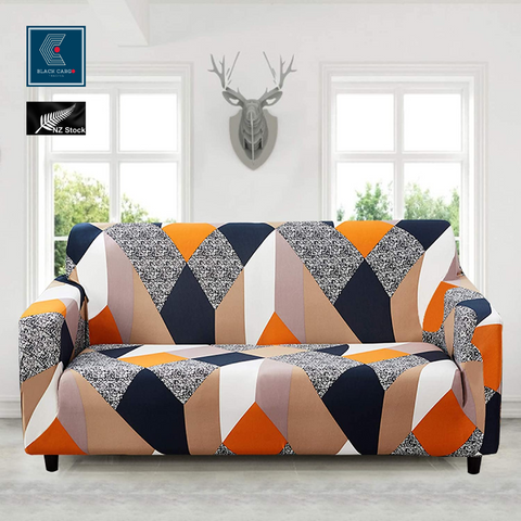 Couch Cover Colorful Rhombus 3 Seaters