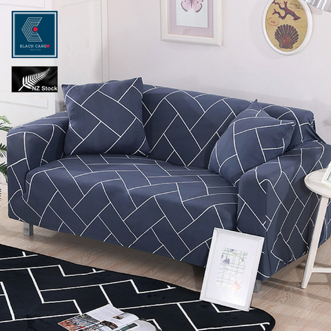 Couch Cover Dark Stripes 2 Seaters