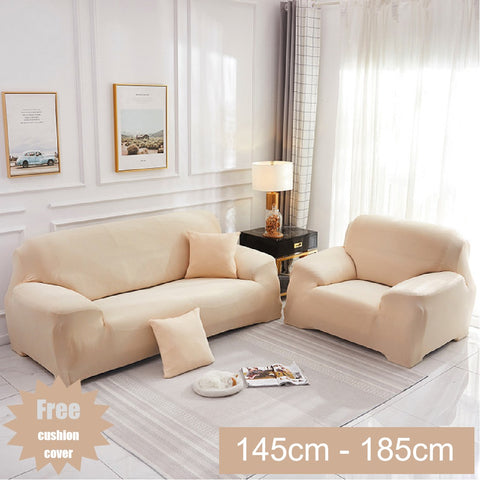 Couch Cover Beige 2 Seaters