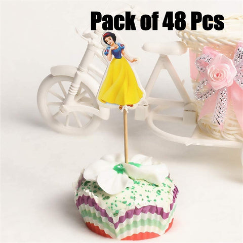 Cupcake Topper Cake Decorations Princesses 48pcs
