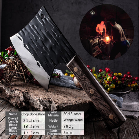 professional Heavy Butcher Meat Cleaver Kitchen Knives Bone Cutting Knife Axe