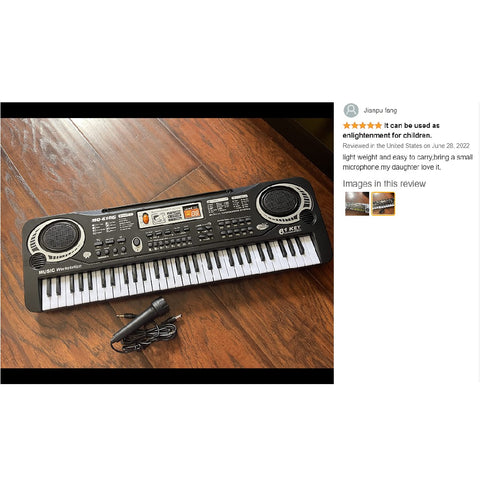 Electric Keyboard Piano 61 Keys