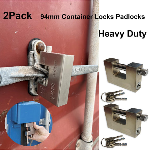 2Pcs 94mm Heavy Duty Container Lock Padlock Warehouse Lock