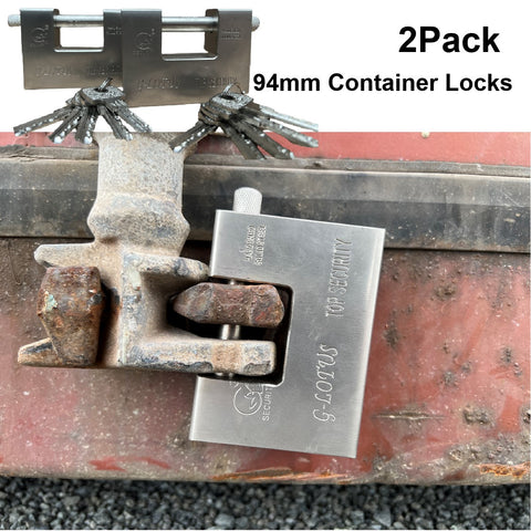 2Pcs 94mm Heavy Duty Container Lock Padlock Warehouse Lock