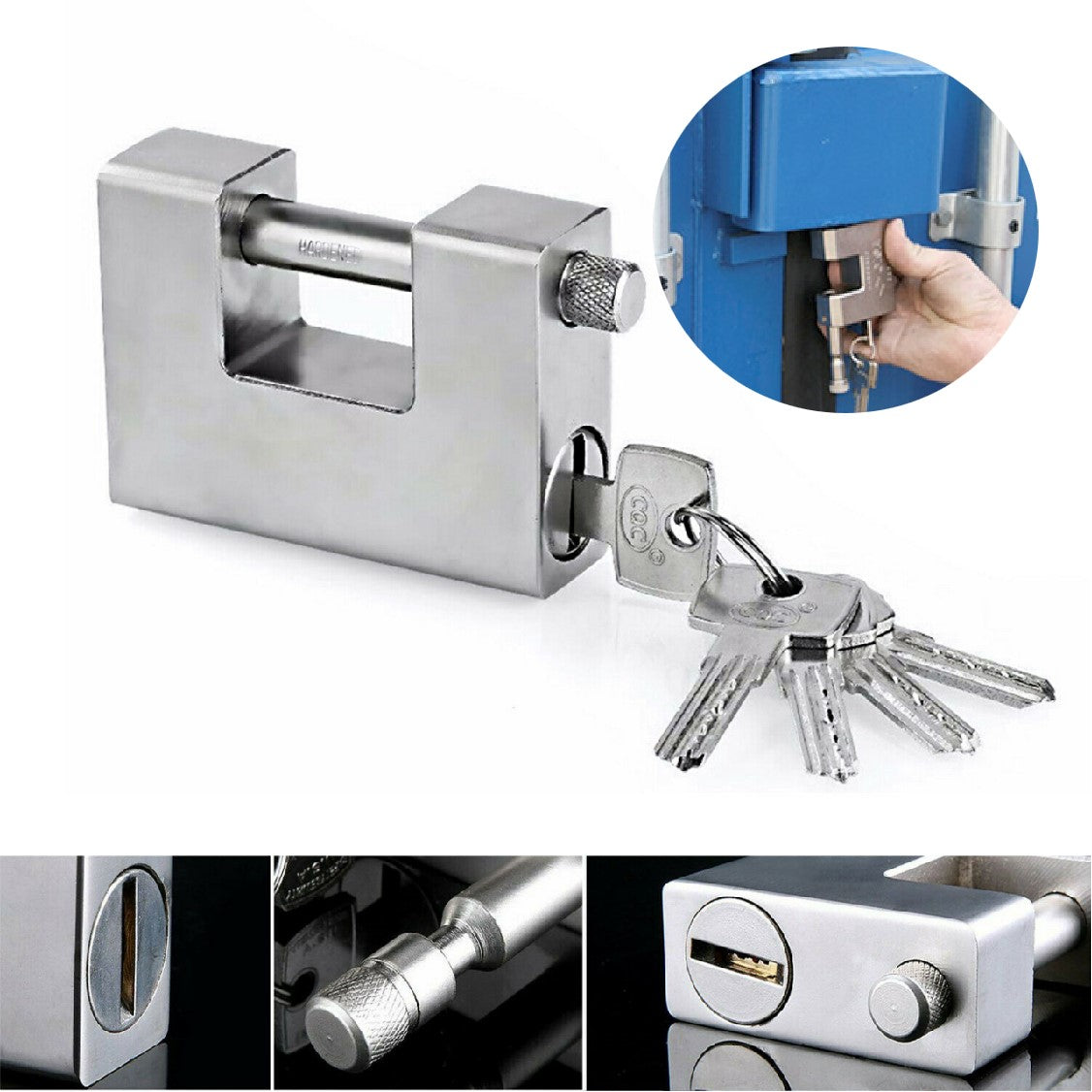 2Pack 20ft/40ft Shipping Container Triple Security Padlocks – Referdeal