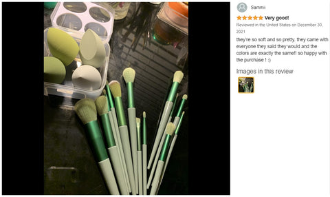 Premium Makeup Brushes Set 13Pcs Synthetic Bristle Conical Liquid Powder Buffing