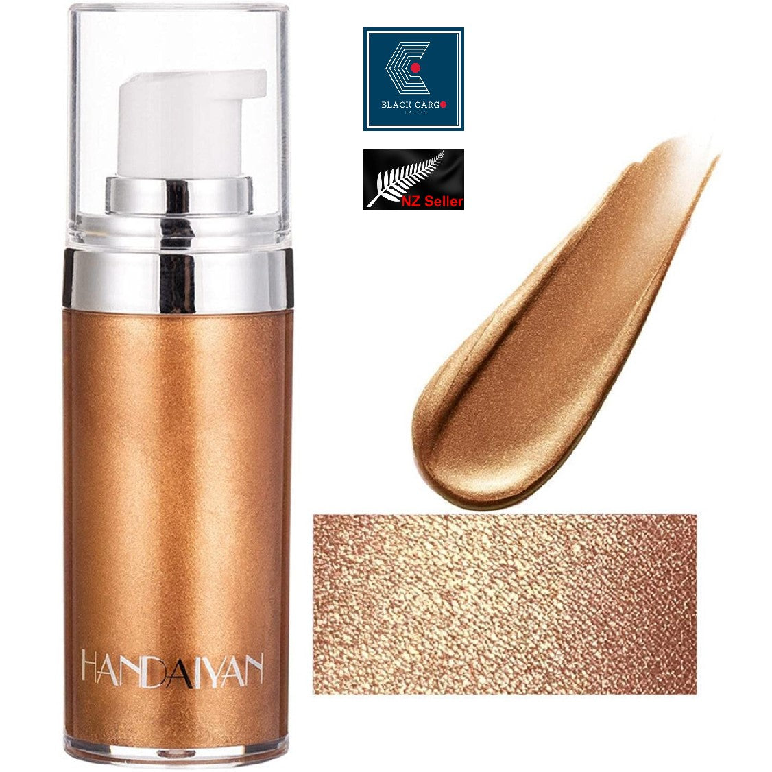 Body Glow Lotion Highlighter Shimmer Cream Waterproof Moisturizing Bronze Gold - Referdeal