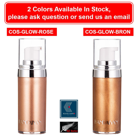 Rose Gold Makeup liquid foundation Cream Highlighter Shimmer Moisturizing