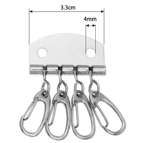 Leather Craft Metal Keyring row DIY Attachments leather Wallets Belts Bags
