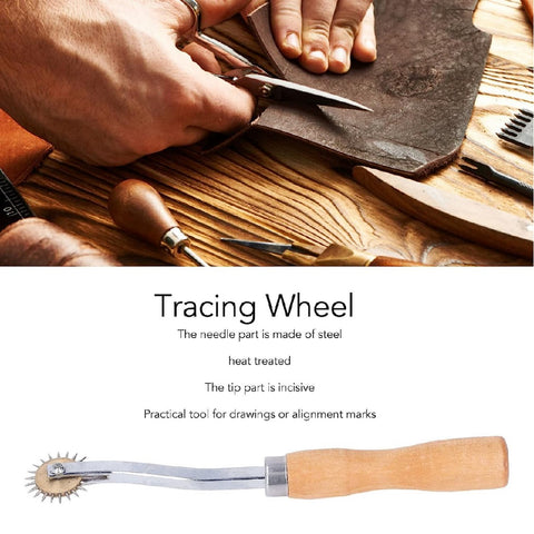 Professional Leather Sewing Tools 4mm Stitch Marking Spacer Needle Point Tracing