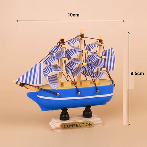 Cake Topper Cake Decoration Sailing Ship Boat - A