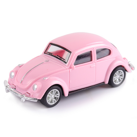 Cake Topper Cake Decoration - VW Beetle Car - Pink