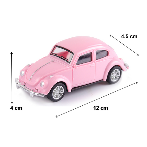 Cake Topper Cake Decoration - VW Beetle Car - Pink