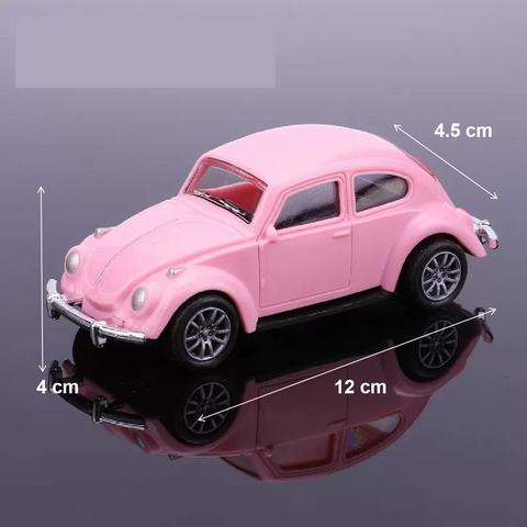 Cake Topper Cake Decoration - VW Beetle Car - Pink