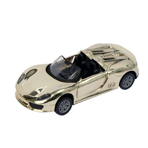 Cake Topper Cake Decoration - Porsche 918 Convertible - Gold