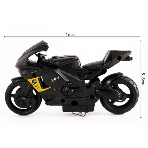 Cake Topper Cake Decoration - Motorcycle Street Bike - Black - Large