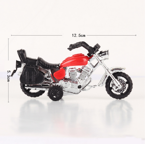 Cake Topper Cake Decoration - Classic Chopper Motorcycle - Red