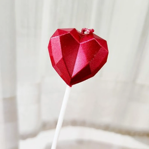 Cake Decoration Cake/Cupcake Candle Cake Topper - Red Heart