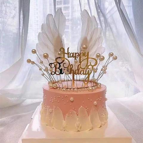 Cake Topper Cake Decoration Wedding Bridal Tiara Vintage Gold Crown with Pearls
