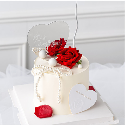 Cake Topper Cake Decoration - Pearl Bow