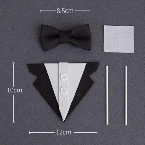 Cake Topper Cake Decoration - Father's Day Dad Suit Bow Tie