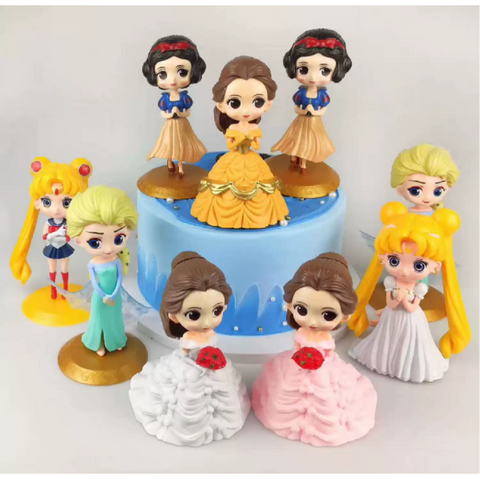 Cake Topper Kids' Parties Cake Decoration - Princess Belle - Pink