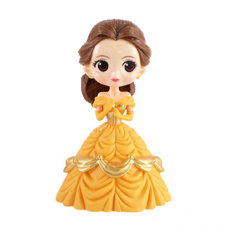 Cake Topper Kids' Parties Cake Decoration - Princess Belle - Yellow