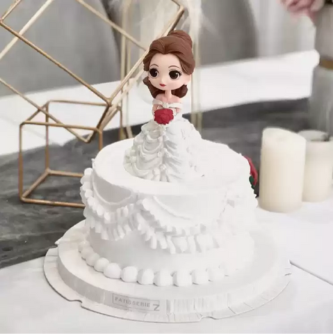 Cake Topper Kids' Parties Cake Decoration - Princess Belle - White