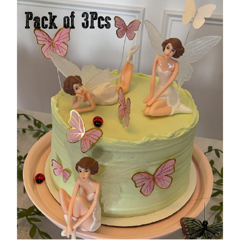 Cake Topper Wedding Cake Decorations Fairies - Set of 3