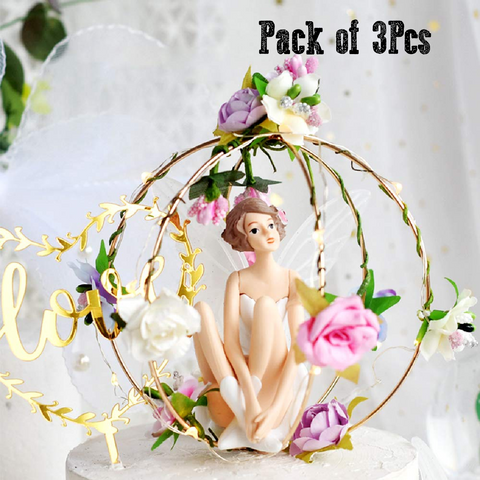 Cake Topper Wedding Cake Decorations Fairies - Set of 3